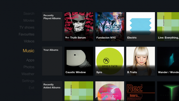 FTV Skin f&uuml;r Kodi - Musikbereich (Bild: Hitcher)